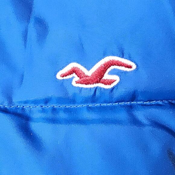 Hollister Kids Y2K Warm Winter Down Zip up Puffer Vest PTP 18 Length 20 Large - Picture 3 of 7